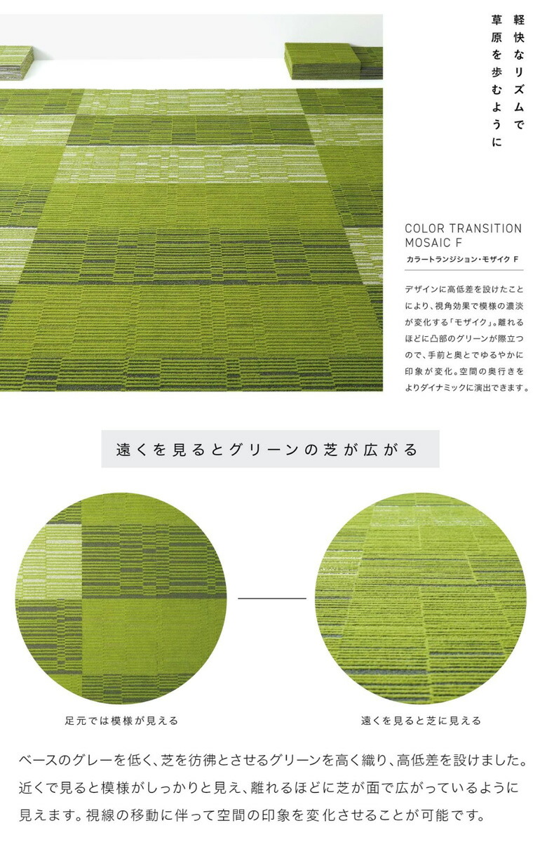 うみ サンゲツ タイルカーペット DT 2023-2026 DT-5060 F-eco カラー