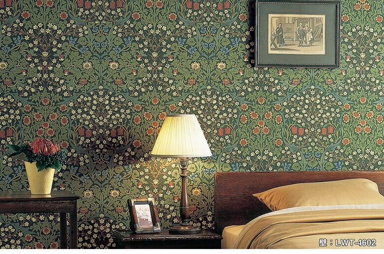 宅送 デザイン 壁紙 のりなし壁紙 クロス リリカラ Will ウィル 23 ウィリアム モリス インポート イギリス製 Lwt 4601 Lwt 4602 1本単位での販売 珍しい Atempletonphoto Com