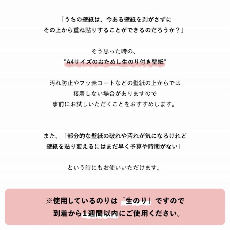 生のり付き壁紙 A4サイズ サンプル 補修 おためし のり付き クロス 白 ホワイト 織物 塗り壁調 無地 200円壁紙