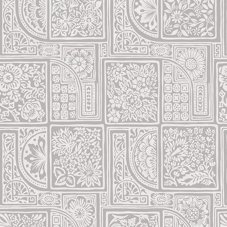 によっては はってはがせる タイル 幾何学 ライトグレー 108 9047 壁紙屋本舗