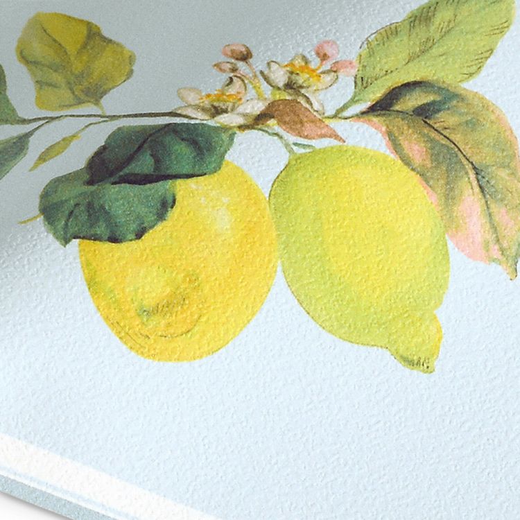 壁紙シール 張り替え レモン柄 フルーツ 果物 水色 トリム ボーダー