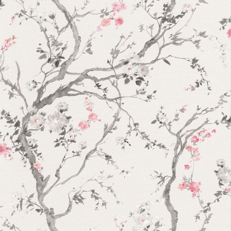 壁紙 張り替え 自分で 桜 花 サクラ 白 ホワイト 和柄 和調 はがせる