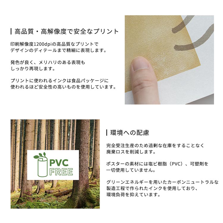 アート ポスター おしゃれ はがせる のりなし...の詳細画像3