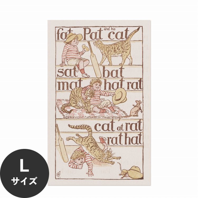 �͂����� �A�[�g�|�X�^�[ �C���e���A L�T�C�Y 56×90 �C���X�g �L �l�R �傫�� ����OK �������œ\��� Hattan Art Poster �n�b�^���A�[�g�|�X�^�[ HP 00240