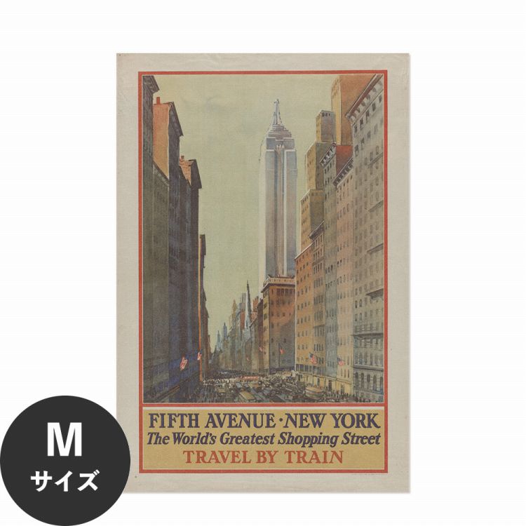 �|�X�^�[ �͂����� �A�[�g�|�X�^�[ �j���[���[�N 5�ԊX �������œ\��� HP 00341 M�T�C�Y 45×67cm