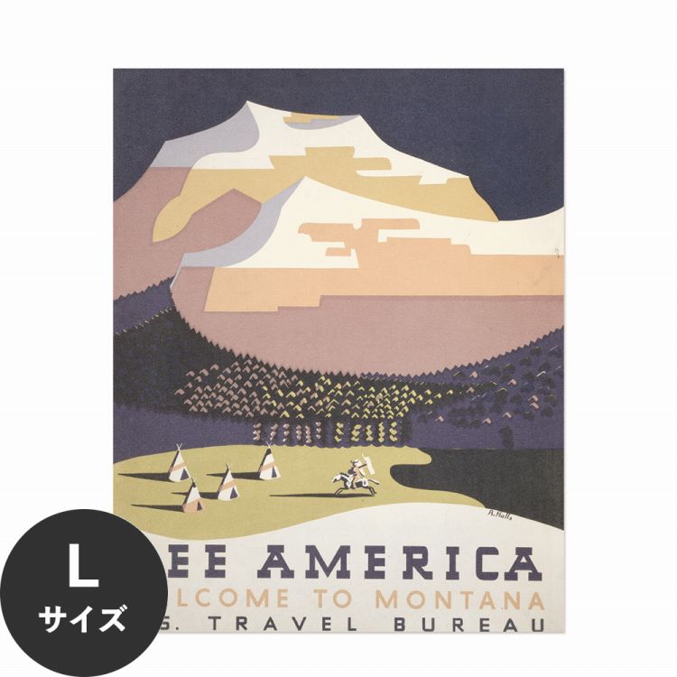 �͂����� �A�[�g�|�X�^�[ �C���e���A L�T�C�Y 70×90 �A�����J �����^�i �R ����OK �������œ\��� Hattan Art Poster �n�b�^���A�[�g�|�X�^�[ HP 00353