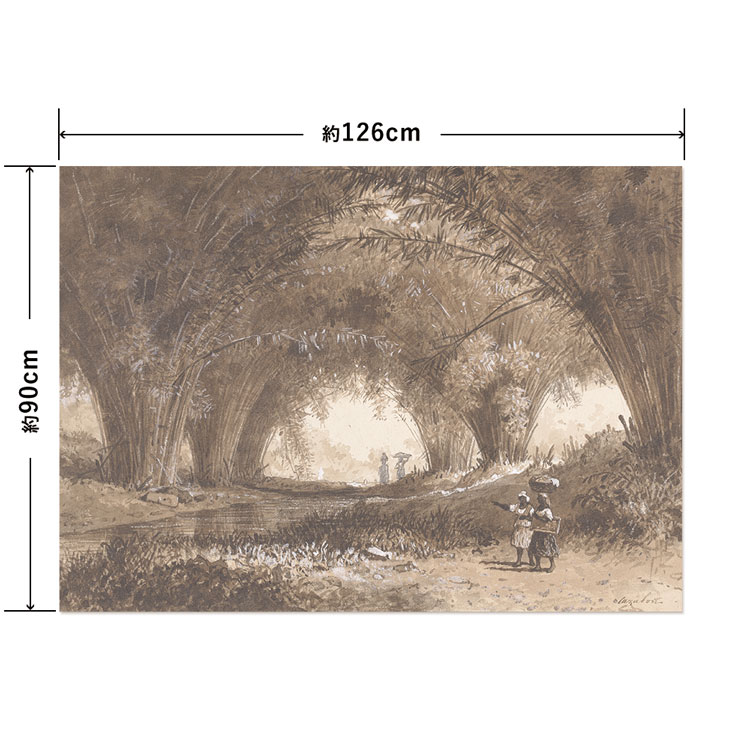 はがせる アートポスター インテリア LLサイズ 風景画 トリニダード 126×90 賃貸OK 水だけで貼れる Hattan Art Poster ハッタンアートポスター HP 00427｜kabegamiya-honpo｜03