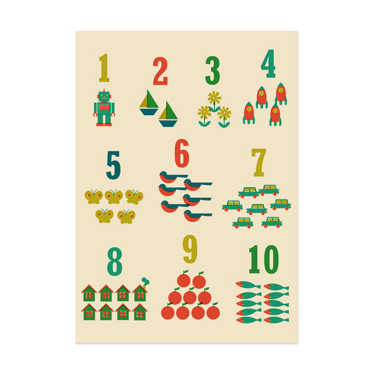 tappei ポスター 折り目なしの美品　3セット 壁紙屋本舗 数字 かず 風呂 はがせる ポスター A3サイズ 入学祝 知育