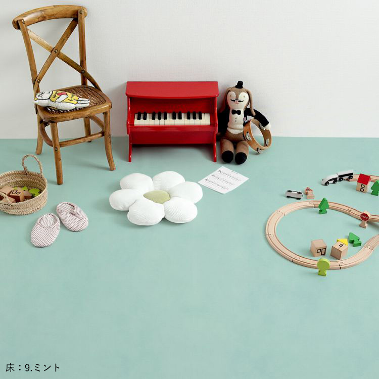 はがせる 床 シート 粘着 フロアシート 無地 パステルカラー 巾65cm×1m ハッテミーフロア パレット 床用 リメイクシート トイレ 玄関 キッチン 賃貸 キズ防止 | 壁紙屋本舗 | 16