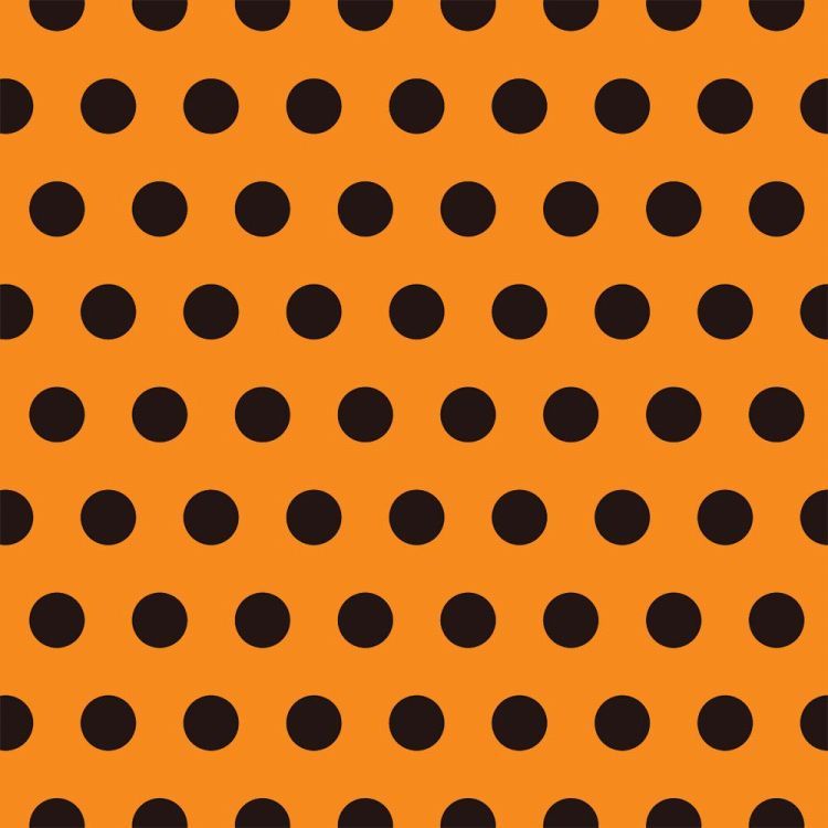 壁紙シール ドット ストライプ ハロウィン オレンジ はがせる 粘着シート ハッテミー スクエア 約42cm×42cm×6枚 ウォールステッカー｜kabegamiya-honpo｜12