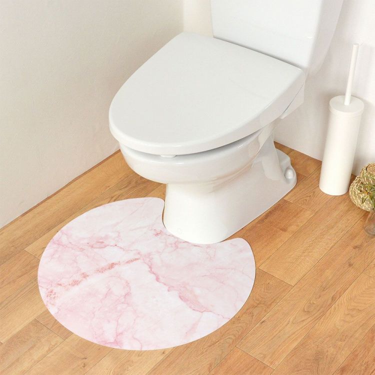 トイレマット ふける 大理石 コンクリート マーブル サークル 丸 トイレマット ふける 大理石 コンクリート マーブル サークル 丸