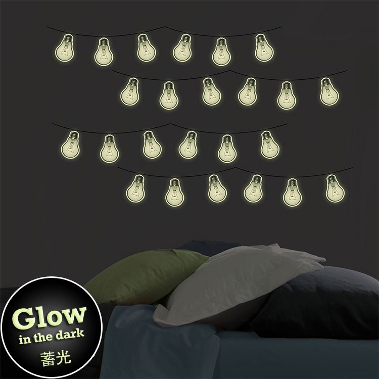 �E�H�[���X�e�b�J�[ WALL POPS! �E�H�[���|�b�v�X Bright Ideas Glow in the Dark Wall Art Kit WPK3016 �~��