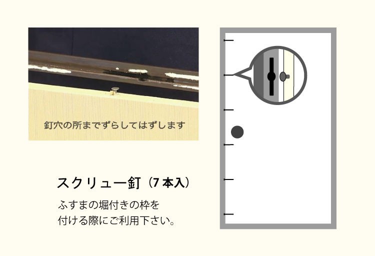 ふすまのくぎ 襖用 スクリュー釘 DO-44 (7本入り) : ykfg-kiku-kg-suk