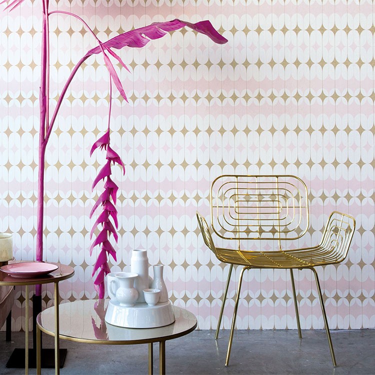 マニュアル 壁紙 北欧 幾何学 ピンク ホワイト ゴールド 壁紙屋本舗 Paypayモール店 通販 Paypayモール はじめてセット 輸入壁紙 Rasch Onszelf Most Fabulous ジオメトリー ジオメトリック ジョイント