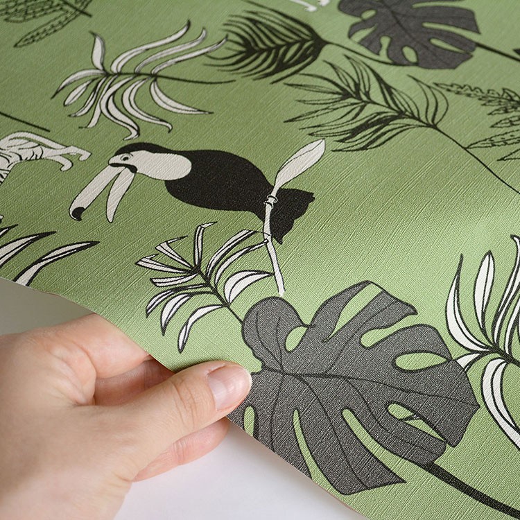 2本セット！HERMES 壁紙 JUNGLE LIFE BICOLORE エルメスの壁紙で空間を