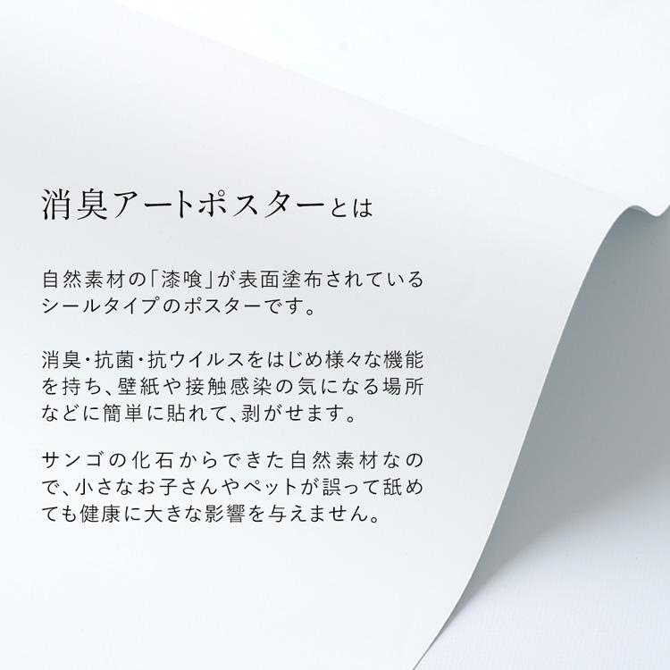 消臭 抗菌 ポスター おしゃれ 貼ってはがせる シールタイプ Mサイズ 幾何学 レトロ ビンテージ 広告 インテリア ウォールステッカー 目隠し｜kabegamiya-honpo｜19