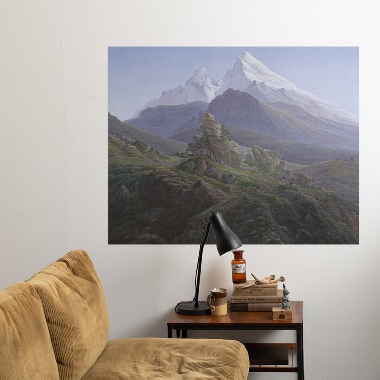 Hattan はがせる アートポスター インテリア LLサイズ 絵画 山 自然