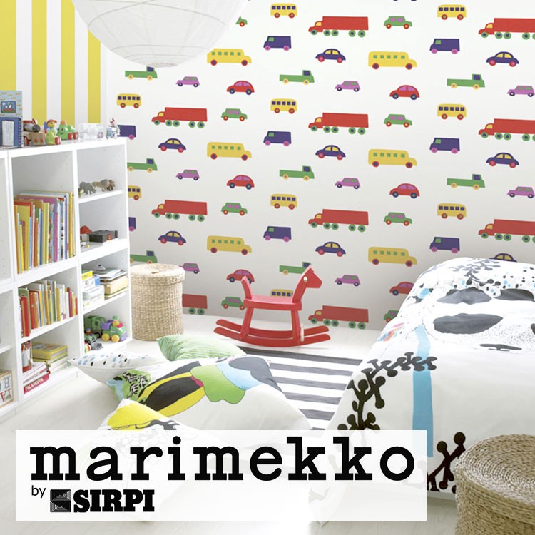 条件クーポン対象 はってはがせる 輸入壁紙 marimekko(マリメッコ) Wallcoverings 5 BO BOO Multi color  23370 北欧 車 : ykik-mar-vol5-23370 : 壁紙屋本舗 - 通販 - Yahoo!ショッピング