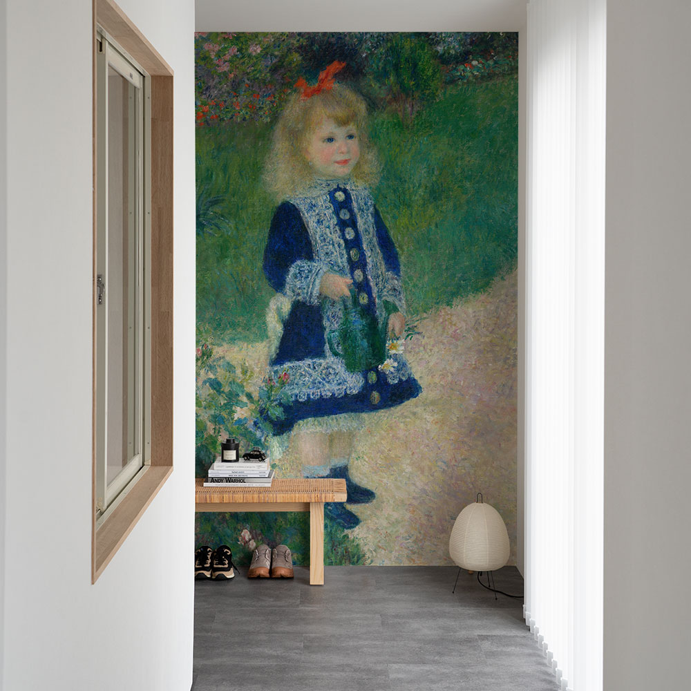 ルノワール じょうろを持つ少女 壁紙 アート 大きい 特大 ポスター 絵画 インテリア はがせる 壁紙クロス｜kabegamiya-honpo｜02