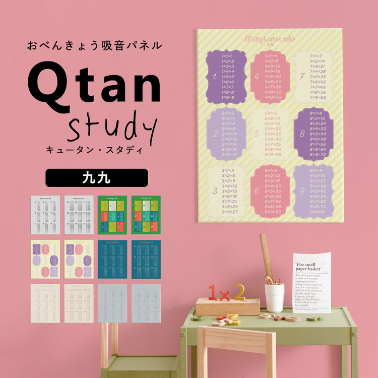 かけ算 九九 くく アートパネル 吸音パネル 60cm×80cm 入学祝 知育