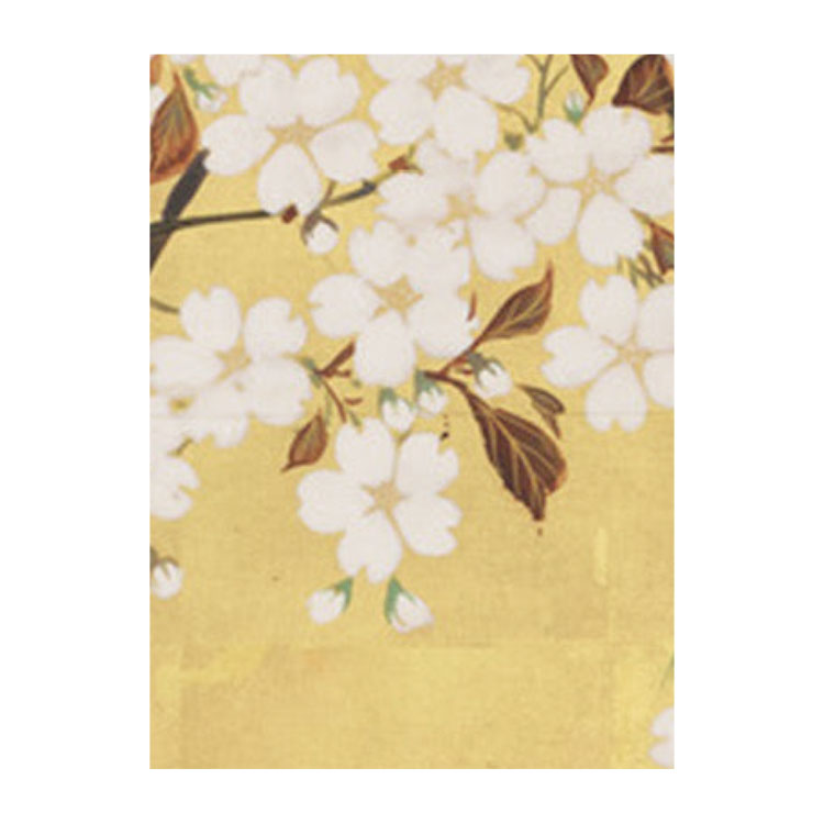 壁紙屋本舗 壁紙 サンプル 和室 和風 酒井抱一 桜楓図屏風 日本画 絵画