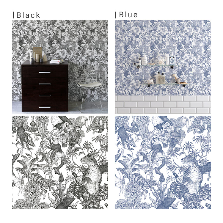 壁紙屋本舗 壁紙 はがせる のりなし壁紙 クロス おしゃれ ボタニカル柄