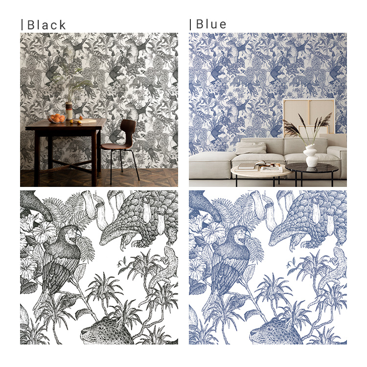 壁紙屋本舗 壁紙 はがせる のりなし壁紙 クロス おしゃれ ボタニカル柄