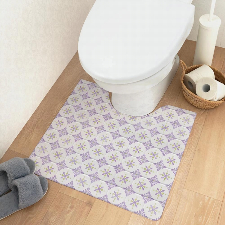 トイレマット 拭ける ふける 撥水 ピンク グレー おしゃれ かわいい