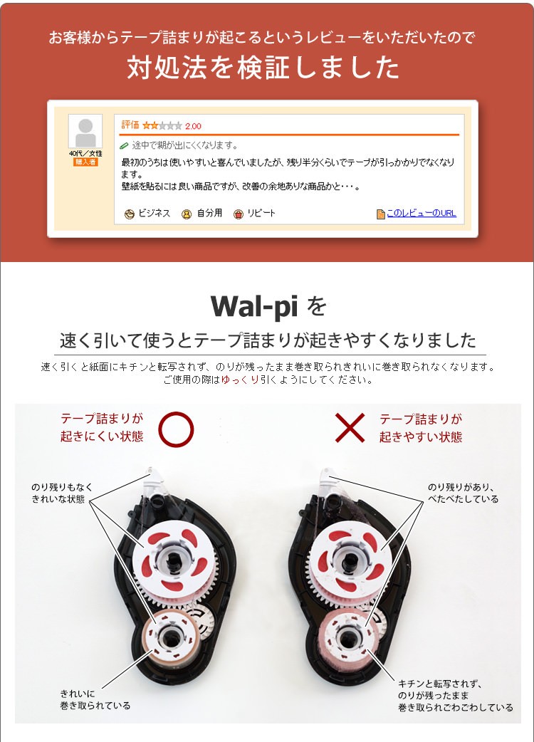 壁紙 施工道具 テープ 転写 のり リメイク 張り替え 自分で Wal-pi ワルピ つめ替え カートリッジ :yktl-g-wal-pi-ke:壁紙屋本舗  - 通販 - Yahoo!ショッピング