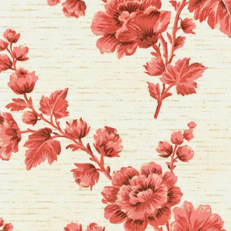 輸入壁紙 Vintage Wallpaper / WD-202 ヴィンテージ レトロ 花柄 赤