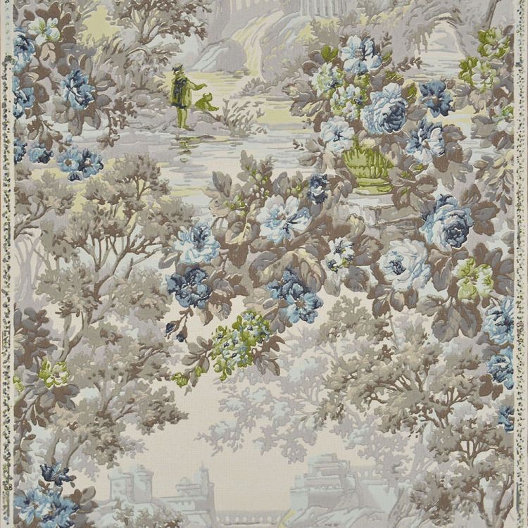 輸入壁紙 Vintage Wallpaper / WD-223 ヴィンテージ レトロ 風景 花
