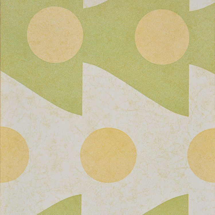 輸入壁紙 Vintage Wallpaper / WD-246 ヴィンテージ レトロ 幾何学 緑