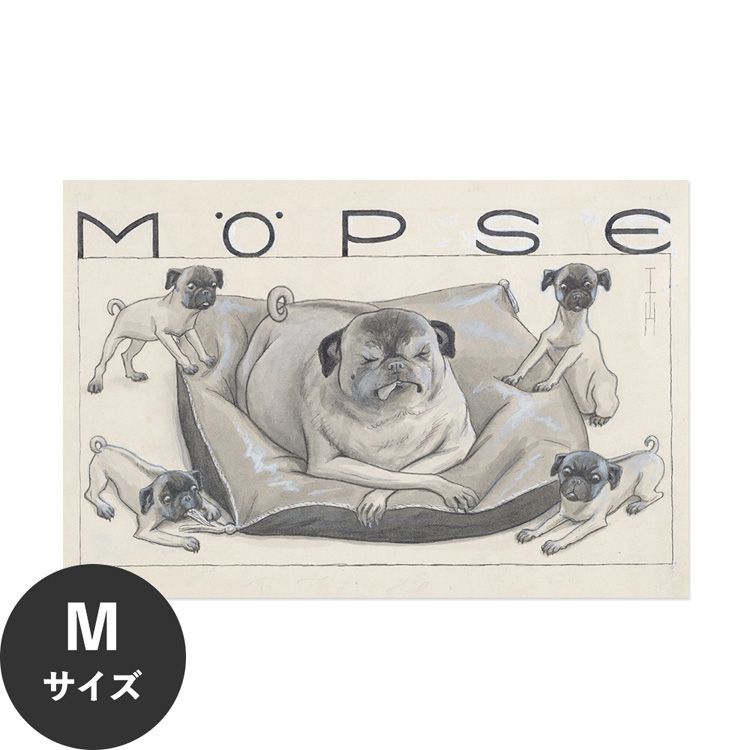 �������œ\��� �͂����� �A�[�g�|�X�^�[ �C���X�g �� DOG M�T�C�Y 67x45cm ����OK Hattan Art Poster �n�b�^���A�[�g�|�X�^�[ �t���[���Ȃ� HP-00100