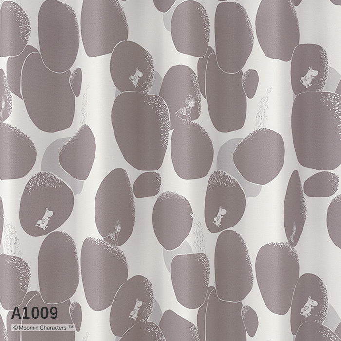 カーテン 既製サイズ スミノエ MOOMIN ロックパターン 巾100×丈200cm 1枚入｜kabegamiyasan｜02