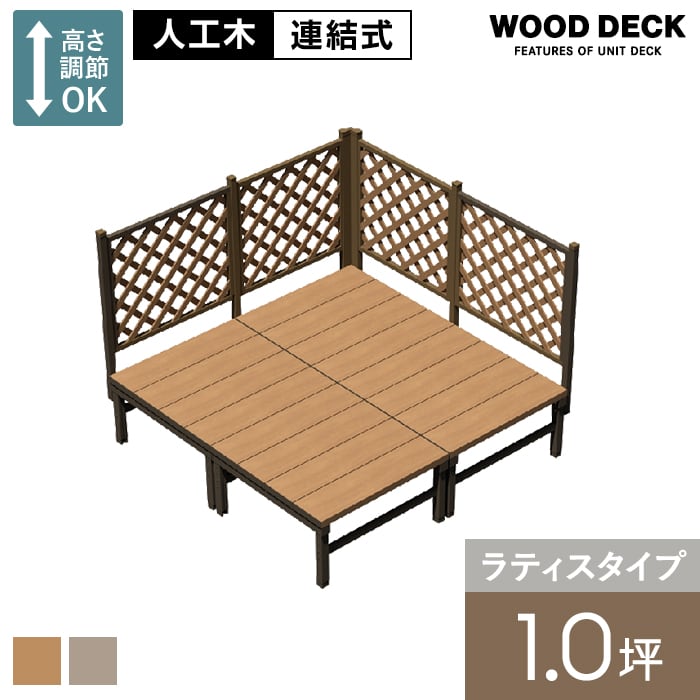 旭興進 ウッドデッキ 人工木 人工木ウッドデッキ ユニットデッキII