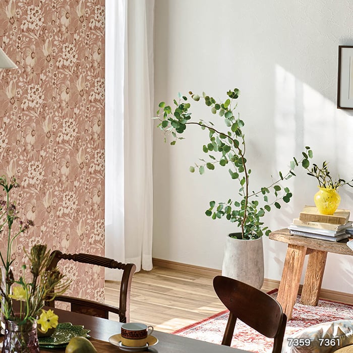 シンコール 壁紙 クロス のり無し BIGACE フラワー 巾92.5cm BA7361