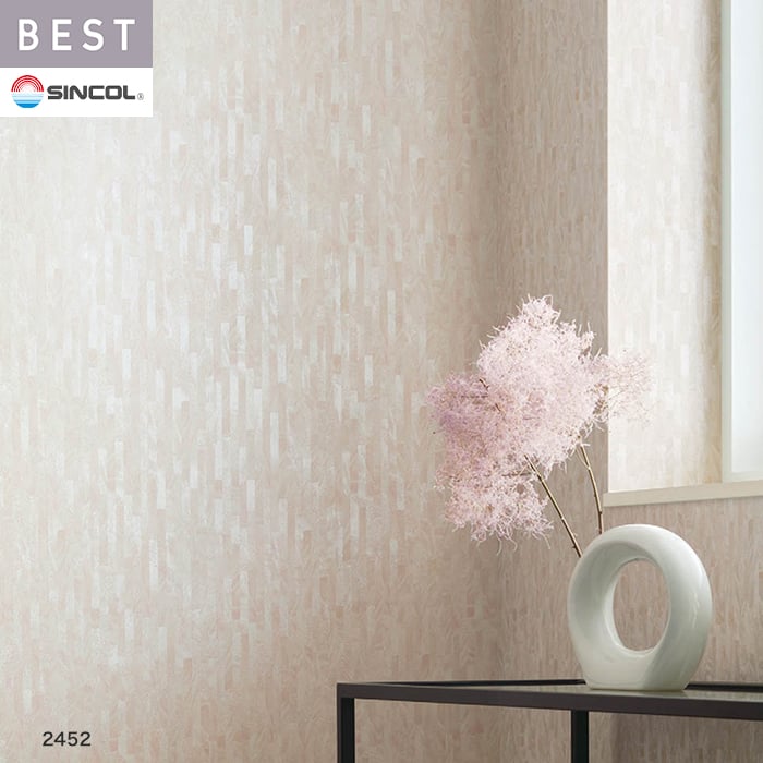 シンコール 壁紙 クロス のり無し ベスト マテリアル調 巾92.5cm