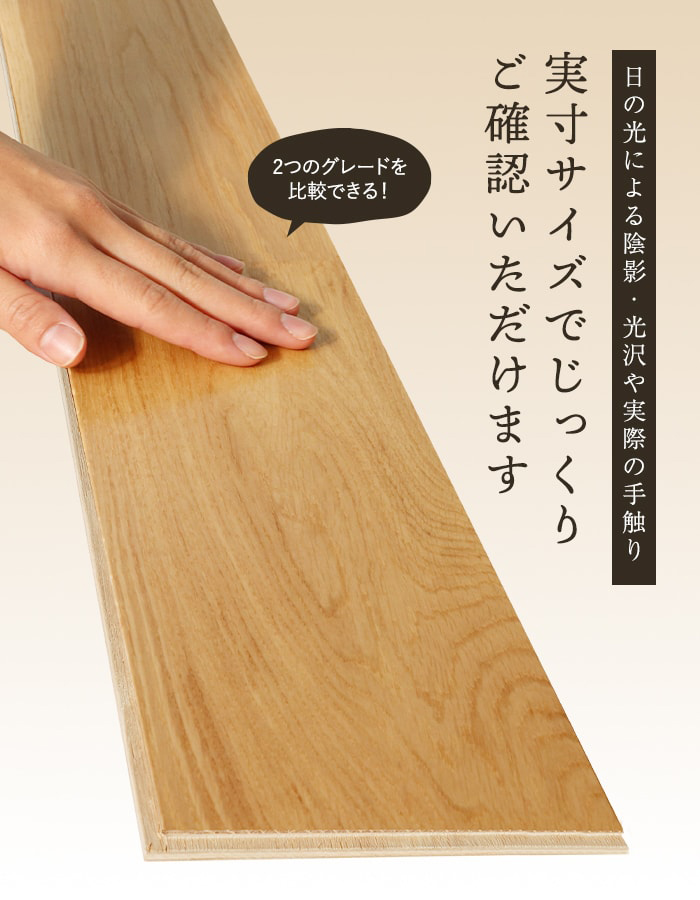 RESTA フローリング材 実寸大サンプルセット 天然木の挽き板 
