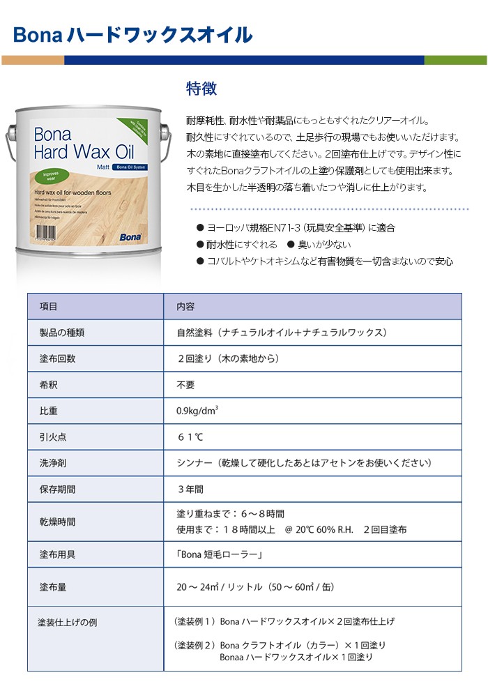 保証書付 塗料 Bona 耐摩耗性 耐水性や耐薬品にすぐれたクリアオイル ハードワックスオイル マット 2 5l Bn Af 交換無料 Kuljic Com