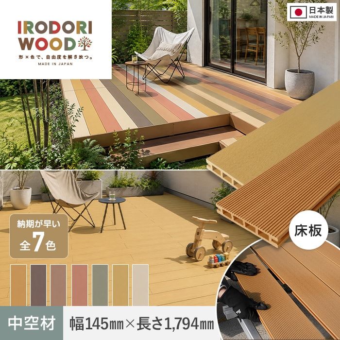 RESTA ウッドデッキ 人工木ウッドデッキ IRODORI WOOD いろどりウッド