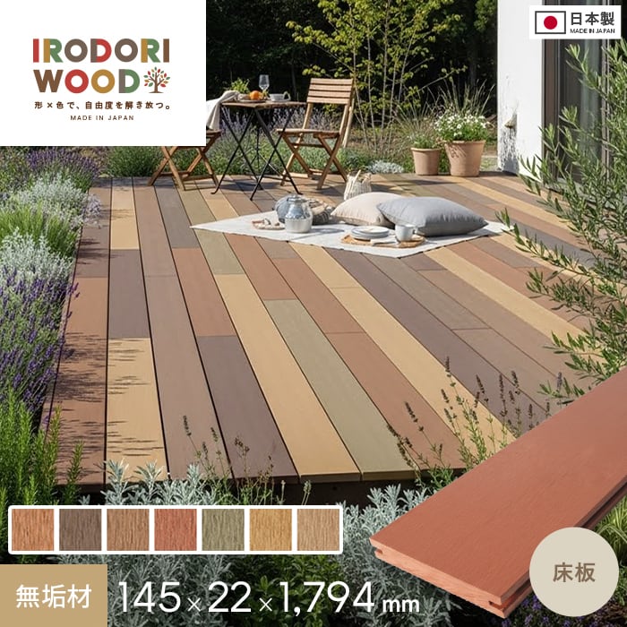 RESTA ウッドデッキ 人工木ウッドデッキ IRODORI WOOD いろどりウッド