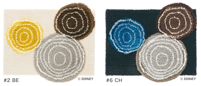 スミノエ ディズニー ラグマット MICKEY/Ring MAT(リングマット) 約60×70cmの画像