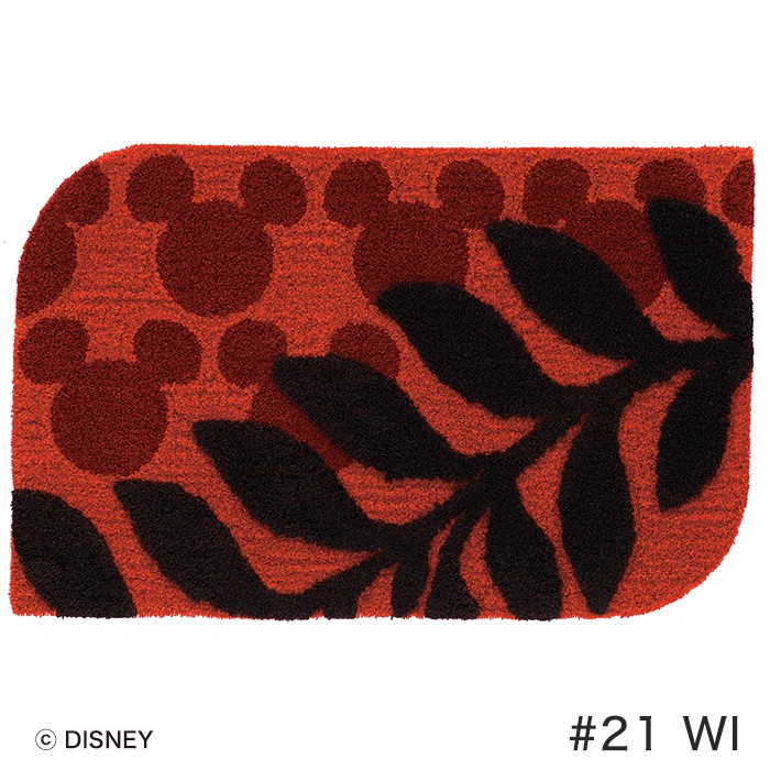 スミノエ ディズニー ラグマット MICKEY/Laurel MAT(ローレルマット) 約50×80cmの画像