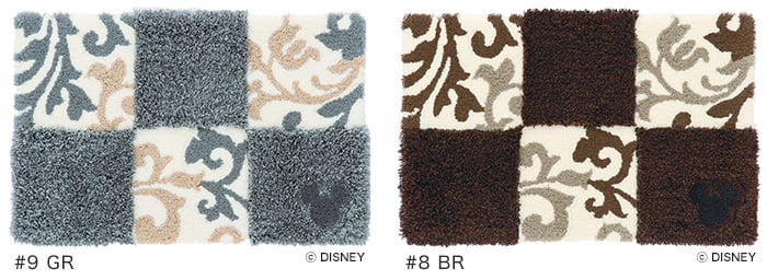 スミノエ ディズニー ラグマット MICKEY/Checker board MAT(チェッカーボードマット) 約50×80cmの画像