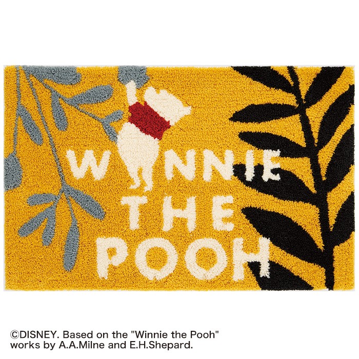 スミノエ ディズニー ラグマット POOH/Plants MAT(プランツマット) 約50×80cmの画像