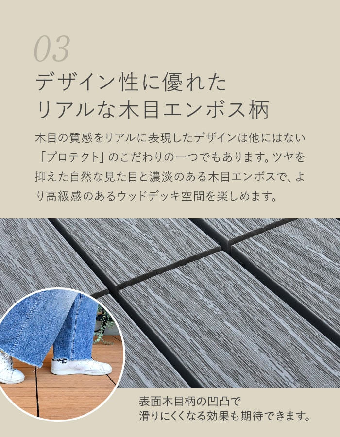 RESTA ウッドデッキ 人工木 ウッドパネル 1枚売り 人工木デッキパネル