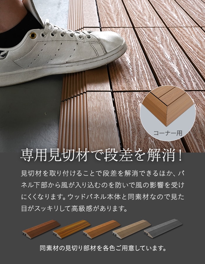 RESTA ウッドデッキ 人工木 ウッドパネル 18枚セット 人工木デッキ