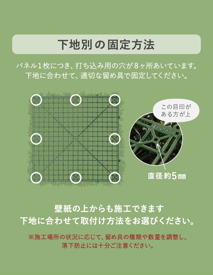 壁掛け フェイクグリーン エバープランツ スプリングガーデン 100cm×100cm 1枚の画像
