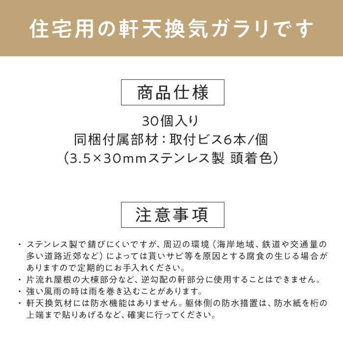換気口 フクビ ステンレス軒天グリル 大 30個入 NSTNW20 : DIYSHOP