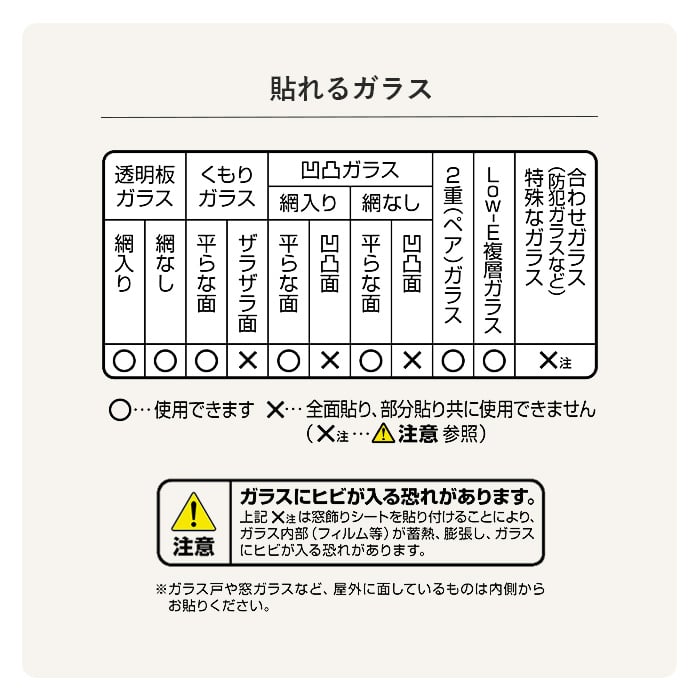 窓ガラスフィルム 貼ってはがせるガラスフィルム LOW-E複層ガラス対応 GHS-9222 92cm×90cm｜kabegamiyasan｜04